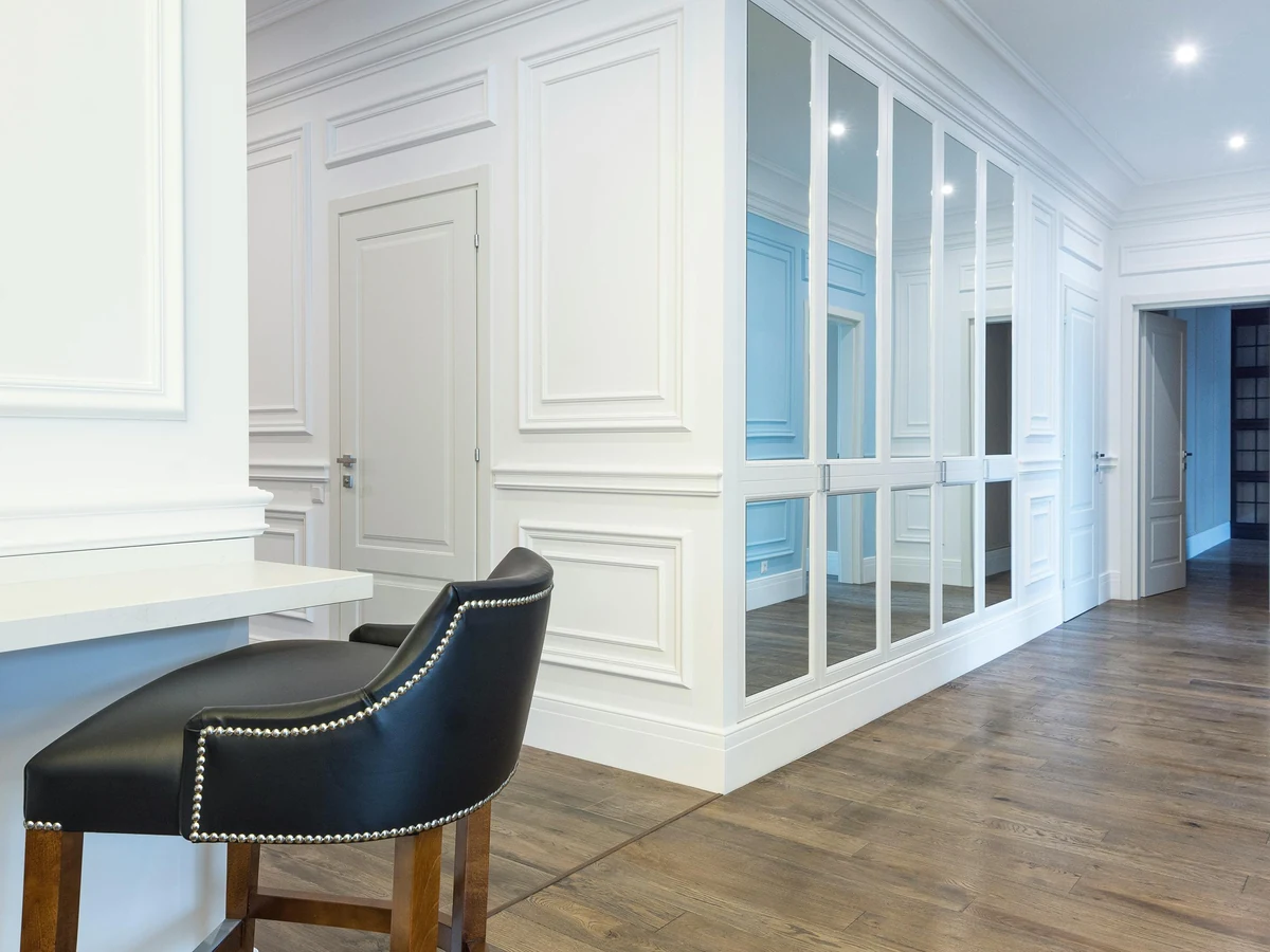 Interior painting services in Exeter - Exeter Decorators elegant white panelled room